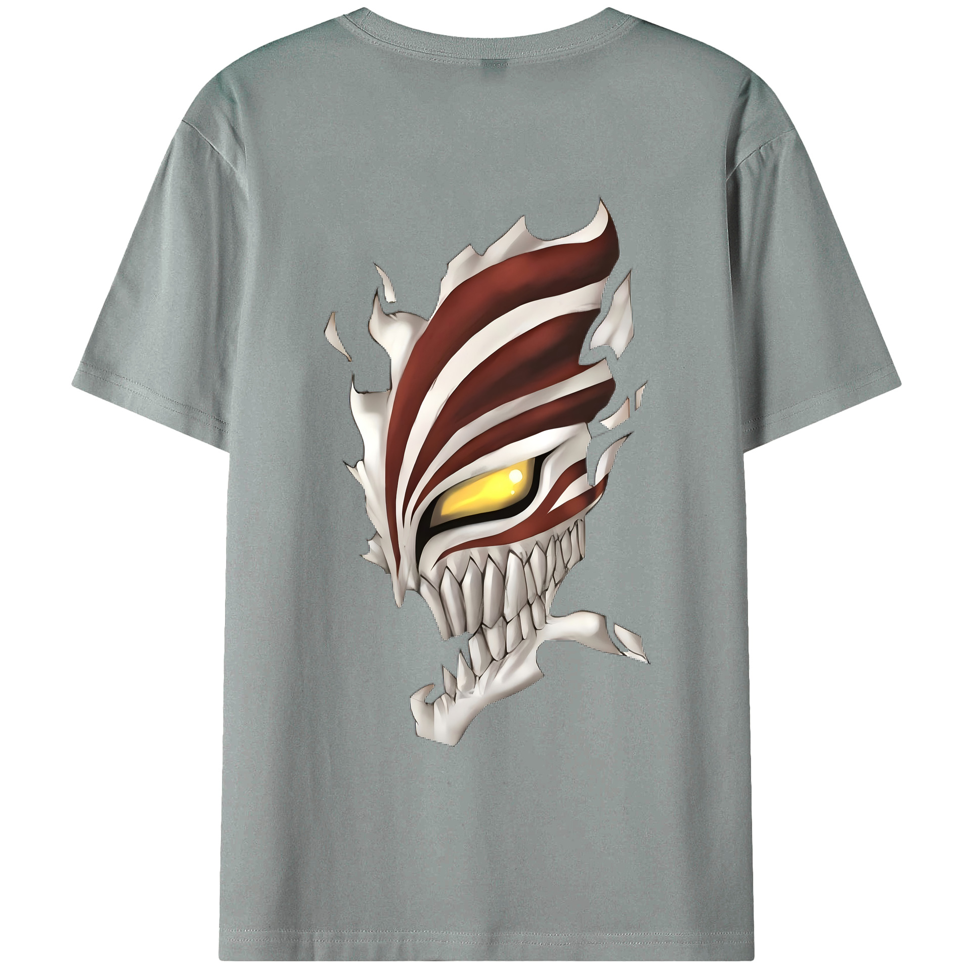（画像用） ブリーチ 黒崎一護（くろさき いちご）BLEACH Kurosaki Ichigo 綿100％ メンズ半袖Tシャツ（バックプリント） 通気性